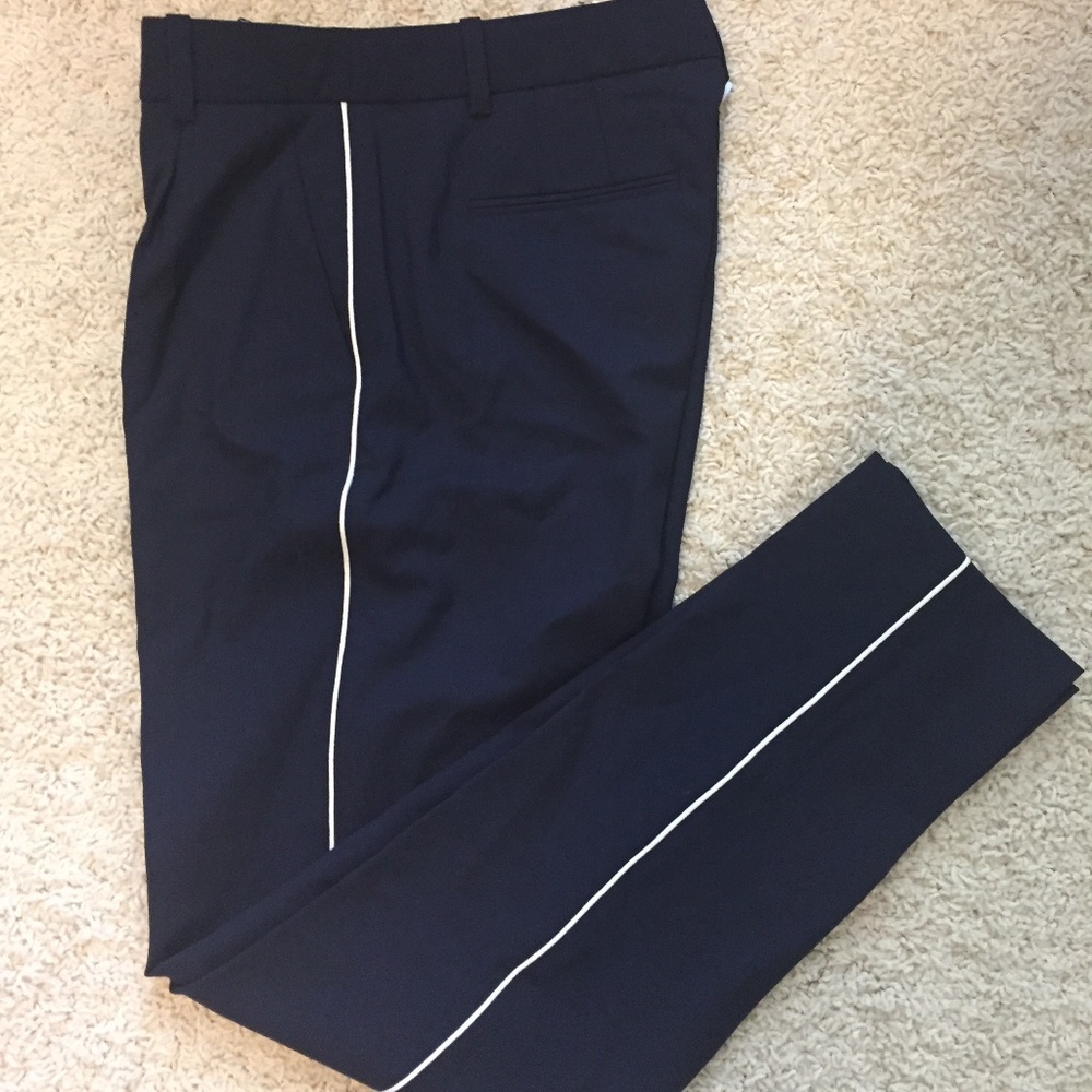 J. Crew Tipped Marston Pant in Italian Stretch Wool